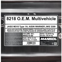 Mannol O.E.M. Multivehicle JWS 60л Image #2