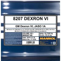 Mannol Dexron VI 60л Image #2