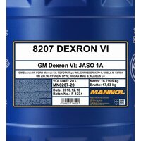 Mannol Dexron VI 20л Image #2