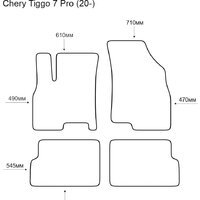 Alicosta Chery Tiggo 7 Pro 20- (салон, ворс, черный) Image #2